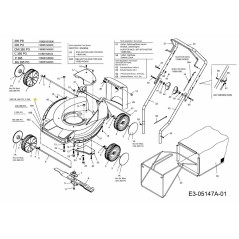 PLATEAU DE COUPE ROUGE SG-4062550A ORIGINAL MTD