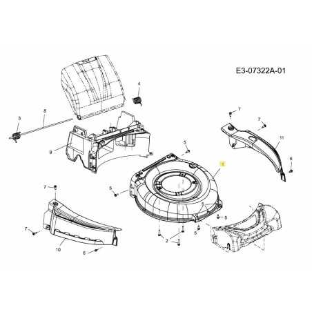 ALLOGGIAMENTO RASAERBA 46 CM 2 IN 1 787-02007-WR ORIGINALE MTD | NewgardenParts.com