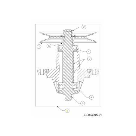 Spindelblatt mit Riemenscheibe 618-05137 Original MTD | NewgardenParts.com
