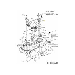 SPINDLE ASM W/PULLEY DECK 42" 618-04124A ORIGINAL MTD | NewgardenParts.com