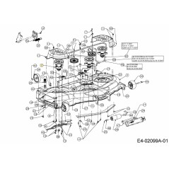 ASSEMBLAGGIO MANDRINO-LAMA CON PULY 618-04129B ORIGINALE MTD | NewgardenParts.com