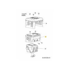 Auspuffabdeckung 751-14311 Original MTD | NewgardenParts.com