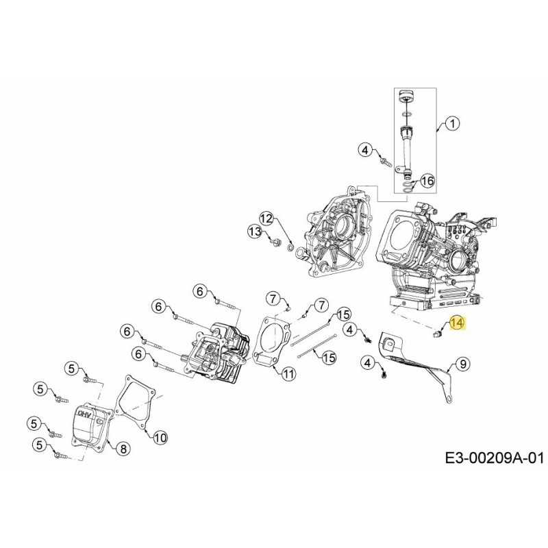 BOUCHON DE VIDANGE 751-12514A ORIGINAL MTD