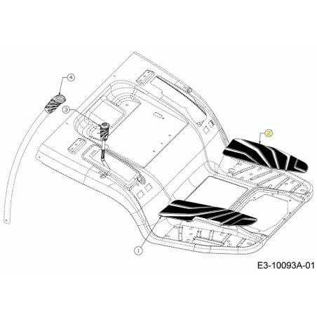 PARAFANGO SINISTRO 631-05526 ORIGINALE MTD | NewgardenParts.com