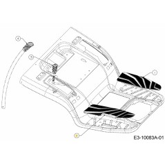 ALMOHADILLA GUARDABARROS DERECHO 631-05525 ORIGINAL MTD | NewgardenParts.com