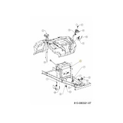 PANNELLO DI CONTROLLO MOTORE ASM 625-06230A ORIGINALE MTD