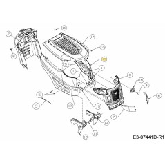 TELAIO LATERALE SINISTRO 783-09254638 ORIGINALE MTD | NewgardenParts.com