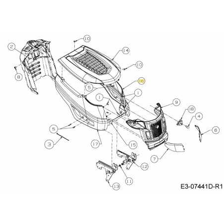 TELAIO LATERALE SINISTRO 783-09254638 ORIGINALE MTD | NewgardenParts.com