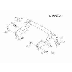 TUBO PARAURTI 683-04219B ORIGINALE MTD | NewgardenParts.com