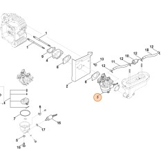 ORIGINAL STIHL carburettor for lawn tractor RT 4082 engine EVC 4000.1 | NewgardenParts.com