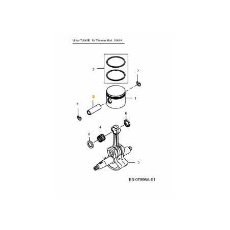 Axe de piston KM-016201 d'origine MTD | NewgardenParts.com