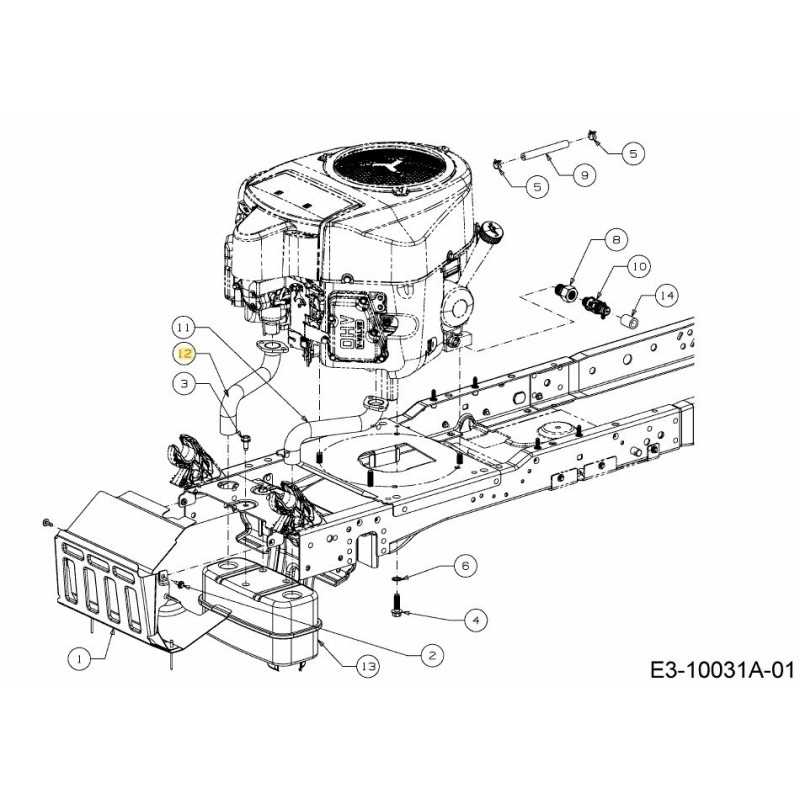 PIPE:EXH:RH:726CC:KAWI TWIN 751-14482 ORIGINAL MTD