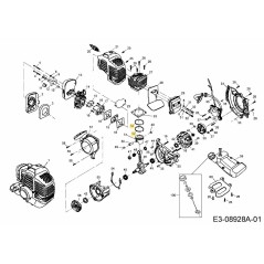 Jeu de segments de piston 092.63.548 ORIGINAL MTD | NewgardenParts.com