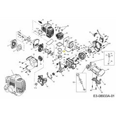 Jeu de segments de piston 092.63.598 ORIGINAL MTD | NewgardenParts.com