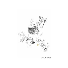 PISTON KIT, 747CC (STD) KH-005345 ORIGINAL MTD | NewgardenParts.com