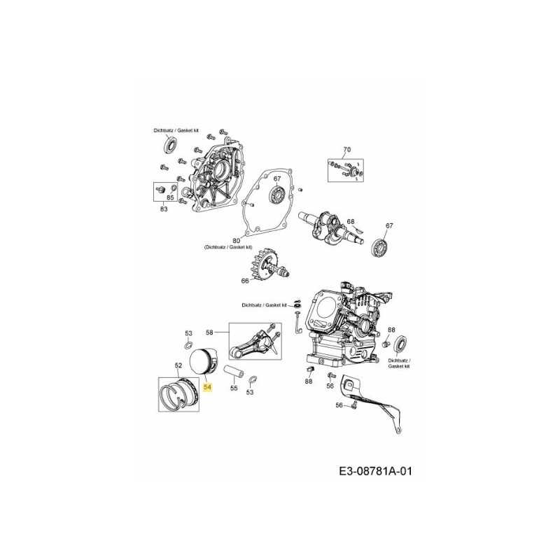 Ensemble piston 751-14318 ORIGINAL MTD