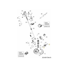LAMA DI PLASTICA 731-14594 ORIGINALE MTD | NewgardenParts.com