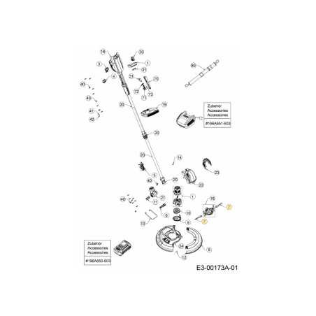 PLASTIC BLADE 731-14594 ORIGINAL MTD | NewgardenParts.com