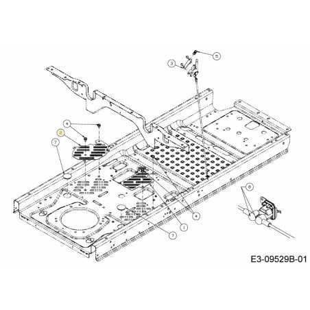 TELAIO PIASTRA LH 703-09744-CY ORIGINALE MTD | NewgardenParts.com
