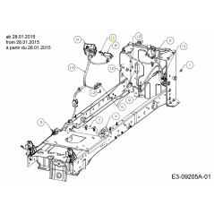 Stecker:Armaturenbrett:Manuelle Zapfwelle 731-10634 Original MTD