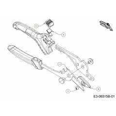 KNOB:LOCK 731-08613A ORIGINAL MTD | NewgardenParts.com