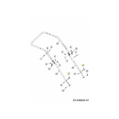 MANOPOLA ALA 1/4-20 1,73 ROSSO 720-05041A ORIGINALE MTD | NewgardenParts.com