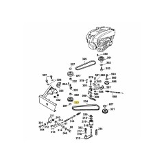 puleggia della cinghia trapezoidale 6155179 ORIGINALE MTD