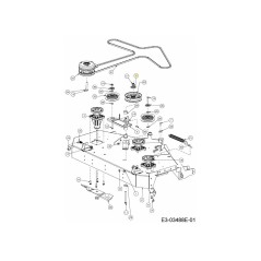 COUVERCLE DE POULIE DE RENVOI 703-11553 ORIGINAL MTD