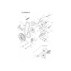 POLEA-POLEA TENSORA PLANA 4" 756-3094 ORIGINAL MTD | NewgardenParts.com