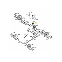 Polea de correa trapezoidal, transmisión variable 1081106 ORIGINAL MTD | NewgardenParts.com