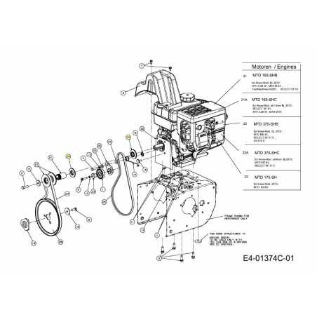 PULLEY HALF 756-04252 ORIGINAL MTD | NewgardenParts.com