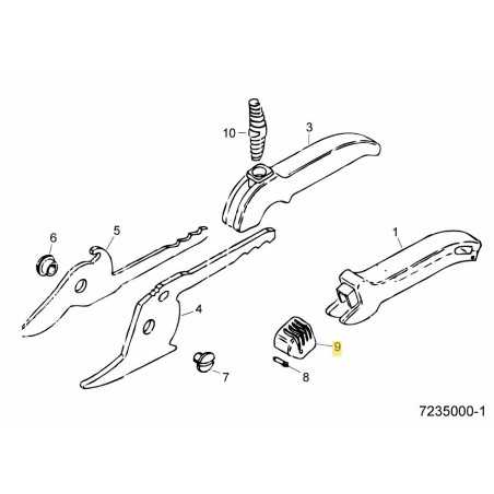 SLIDE BUTTON 7235120 ORIGINAL MTD | NewgardenParts.com