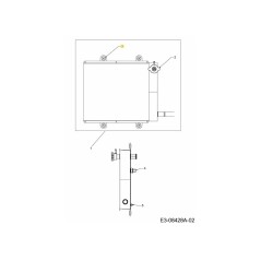PASSACAVO PER SUPPORTO RADIATORE 759-04132 ORIGINALE MTD | NewgardenParts.com
