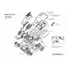 TAPA DE RUEDA TRASERA 092.48.984 ORIGINAL MTD