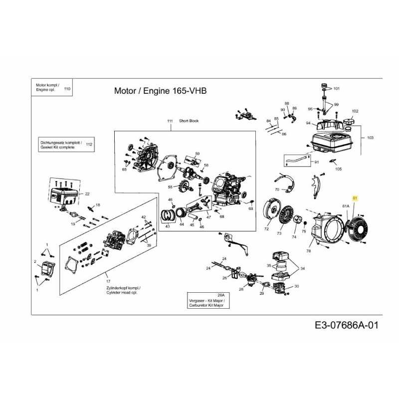 Anlasserbaugruppe 751-12418 Original MTD