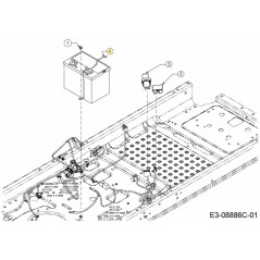 BATTERIA DI RITENZIONE 747-06780637 ORIGINALE MTD | NewgardenParts.com