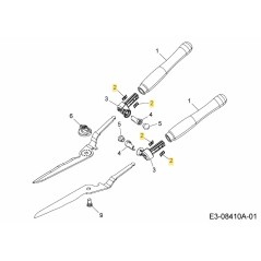 Artiglio di ritegno HS-G 7426209 ORIGINALE MTD | NewgardenParts.com