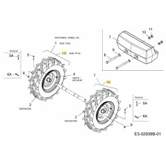WHL ASM 16X4.6X8 CUB BEIGE 634-04365A ORIGINALE MTD | NewgardenParts.com