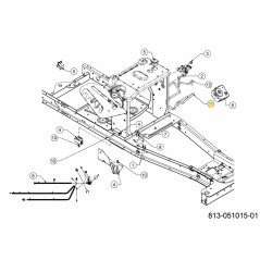 BATTERIA ASTA DI FISSAGGIO 747-11586 ORIGINALE MTD | NewgardenParts.com