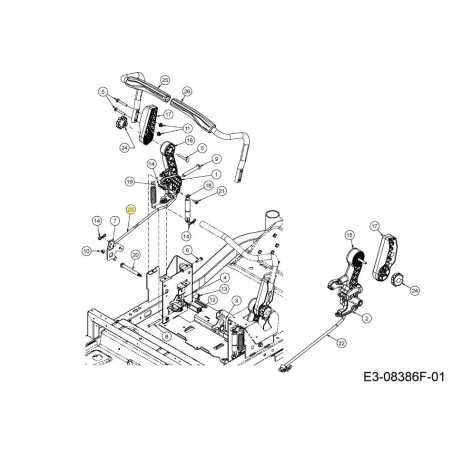 ASTA DI CONTROLLO IDRO SX 747-07870A ORIGINALE MTD | NewgardenParts.com