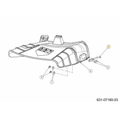 VARILLA:SOPORTE:CANAL 747-09890 ORIGINAL MTD