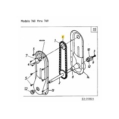 CADENA: EXTREMOS: -40 X 66 ESLABONES 713-0412 ORIGINAL MTD | NewgardenParts.com