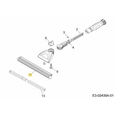 BARRA DE LAVADO 3908200 ORIGINAL MTD | NewgardenParts.com