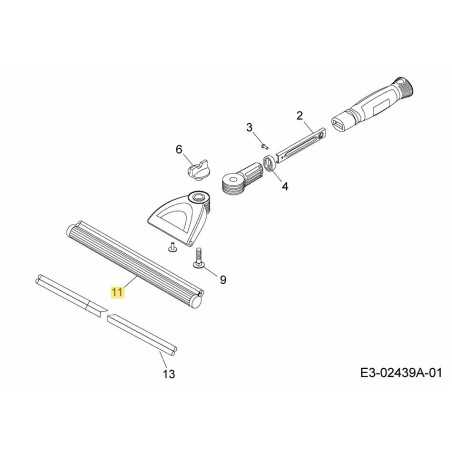 BARRA DI RONDELLA 3908200 ORIGINALE MTD | NewgardenParts.com