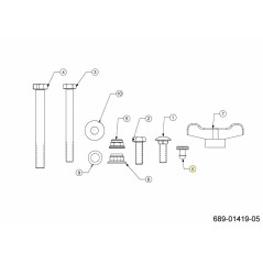 RUBBER PAD 735-05938 ORIGINAL MTD
