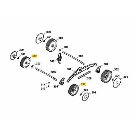 Wheel D130 4905500 ORIGINAL MTD | NewgardenParts.com