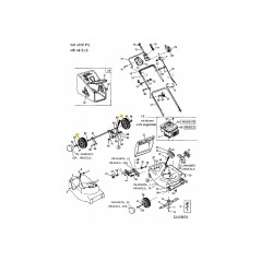 WHL COMPL 8x2 LINK BLK BB 734-1978 ORIGINALE MTD | NewgardenParts.com
