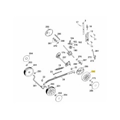 4605050 RUEDA DE 200 mm (NUEVA PREMI 4605050 ORIGINAL MTD