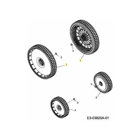 ROUE MOTORISÉE 300 mm À BILLES 634-04392 D'ORIGINE MTD | NewgardenParts.com