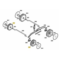 Wheel D150 4905501 ORIGINAL MTD | NewgardenParts.com